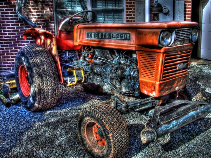 tractor, hdr photography